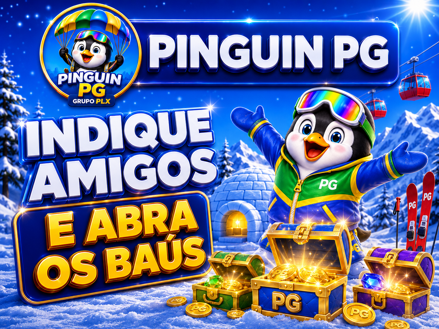 Indique amigos e abra os baús